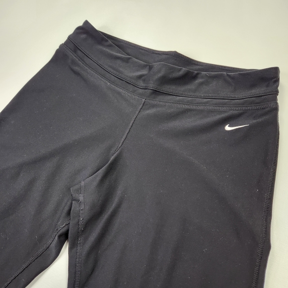 Nike Black Flared Yoga Pants Dri-FIT Athletic Wear - Picture 2 of 10